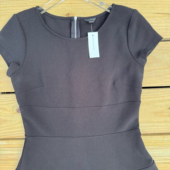 Ann Taylor Dress Black Size 2 NWT New Little Black Dress LBD Classic Event Work - Picture 3 of 9